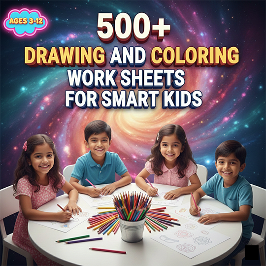 500+ DRAWING & COLORING WORKSHEET BUNDLE