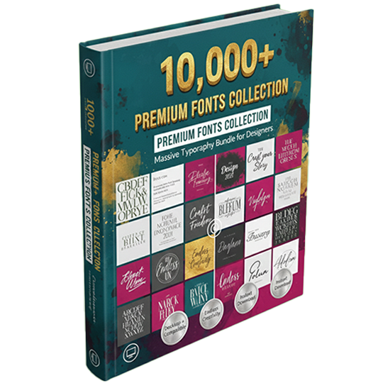 10,000+ MASSIVE PREMIUM FONTS COLLECTION